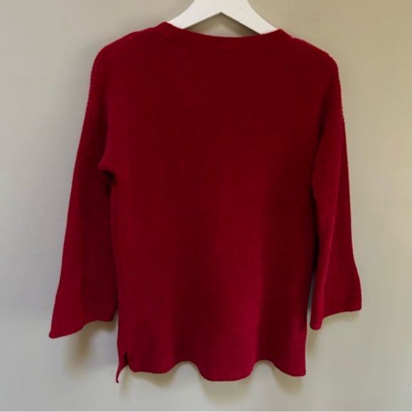 Eileen Fisher ~Organic Cotton Chenille Bell Sleeve Pullover Sweater size Small - Picture 6 of 14